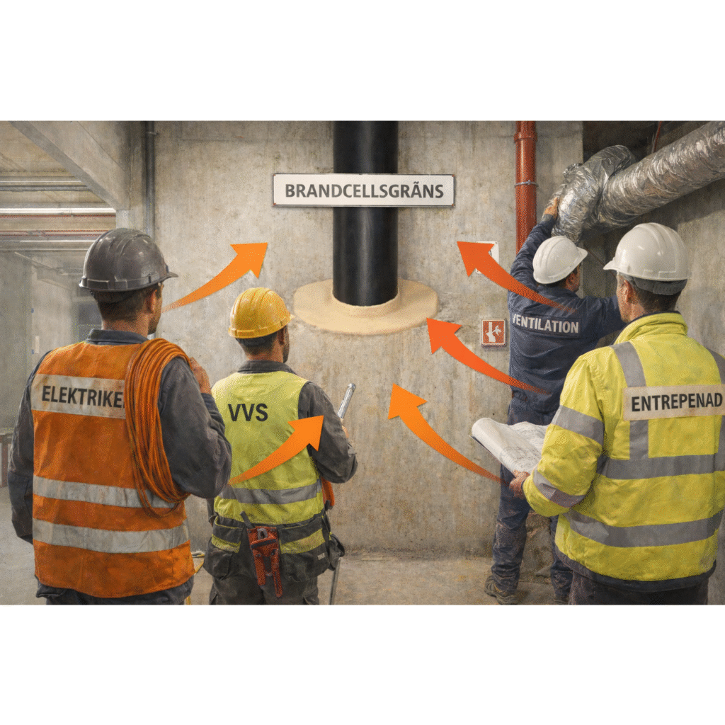 Vem ansvarar egentligen för brandtätningen?